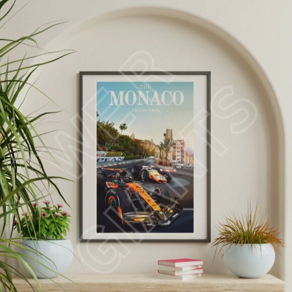 2025 Monaco Grand Prix Art Print 11x17 - Picture 1 of 2